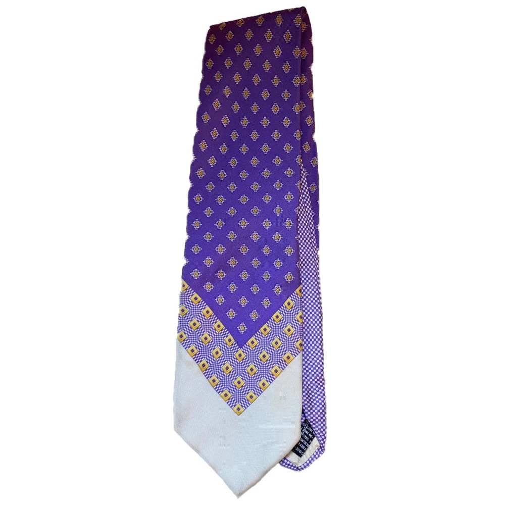 Gianni Versace Vintage Silk Purple Tie